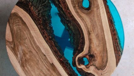 Дизайн гостиной и столы из эпоксидной смолы