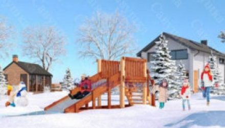 Зимнее горки, построить самому или установить готовую